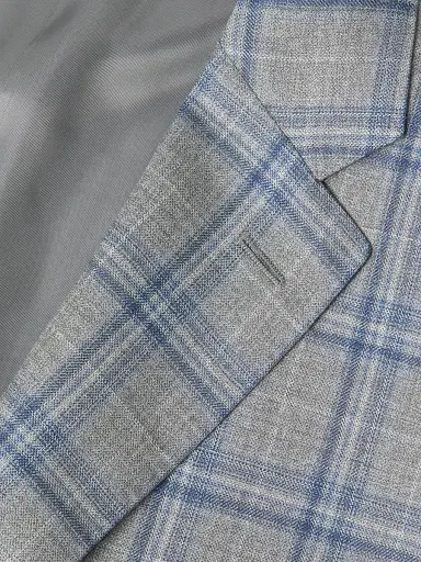 Canali Men's Plaid Wool Sportcoat - Grey | Thumbnail 6 Canali Men's Plaid Wool Sportcoat - Grey | Thumbnail 6