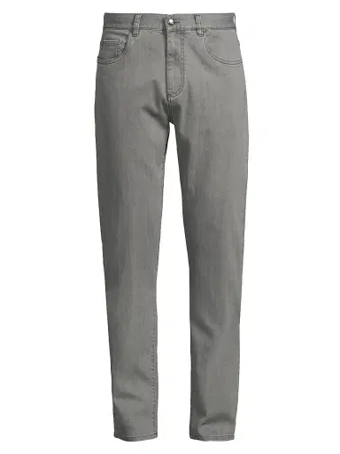 Canali Men's Comfort Slim-Straight Jeans - Light Grey | Thumbnail 1 Canali Men's Comfort Slim-Straight Jeans - Light Grey | Thumbnail 1