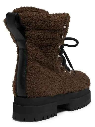 Maria Luca Women's Acacia Teddy Lace-Up Hiking Boots - Dark Brown - Size 11 | Thumbnail 3 Maria Luca Women's Acacia Teddy Lace-Up Hiking Boots - Dark Brown - Size 11 | Thumbnail 3