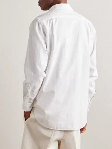 Loro Piana André Cotton-Flannel Shirt - Men | Thumbnail 4 Loro Piana André Cotton-Flannel Shirt - Men | Thumbnail 4