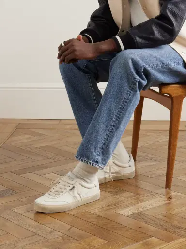 Golden Goose Soul-Star Distressed Leather Sneakers - Men | Thumbnail 2 Golden Goose Soul-Star Distressed Leather Sneakers - Men | Thumbnail 2