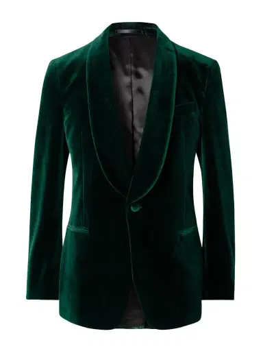 MR P. Slim-Fit Shawl-Collar Cotton-Velvet Tuxedo Jacket - Men | Thumbnail 1 MR P. Slim-Fit Shawl-Collar Cotton-Velvet Tuxedo Jacket - Men | Thumbnail 1