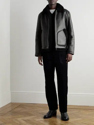 MR P. Shearling-Lined Nappa Leather Trucker Jacket - Men | Thumbnail 2 MR P. Shearling-Lined Nappa Leather Trucker Jacket - Men | Thumbnail 2