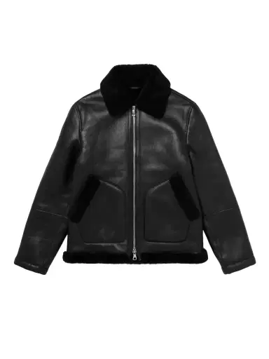 MR P. Shearling-Lined Nappa Leather Trucker Jacket - Men | Thumbnail 1 MR P. Shearling-Lined Nappa Leather Trucker Jacket - Men | Thumbnail 1
