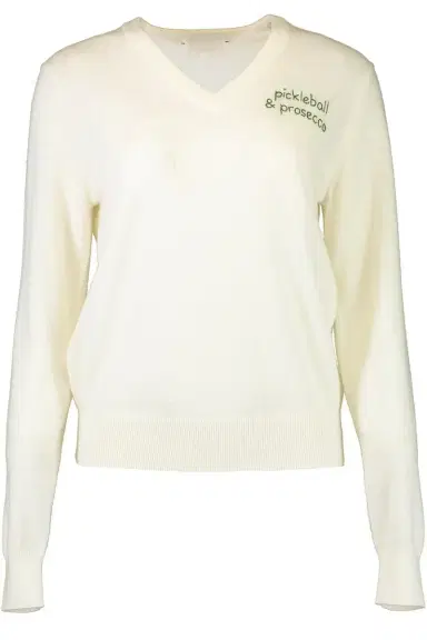 LINGUA FRANCA Pickleball And Prosecco Crewneck | Thumbnail 1 LINGUA FRANCA Pickleball And Prosecco Crewneck | Thumbnail 1