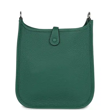 HERMÈS Hermes Evelyne TPM Vert Moyen Clemence Palladium Hardware | Thumbnail 4 HERMÈS Hermes Evelyne TPM Vert Moyen Clemence Palladium Hardware | Thumbnail 4