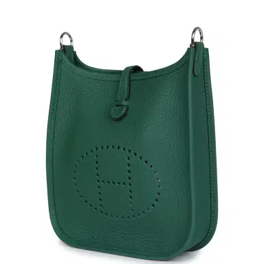 HERMÈS Hermes Evelyne TPM Vert Moyen Clemence Palladium Hardware | Thumbnail 5 HERMÈS Hermes Evelyne TPM Vert Moyen Clemence Palladium Hardware | Thumbnail 5