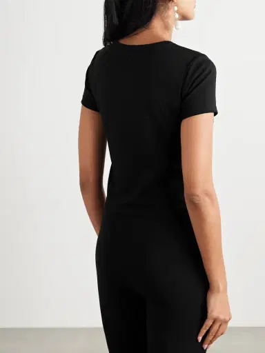 The Park Lia Cropped Stretch-tencel™ Lyocell T-shirt | Thumbnail 4 The Park Lia Cropped Stretch-tencel™ Lyocell T-shirt | Thumbnail 4