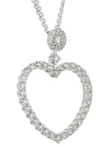 Chopard Women's LHeure Du Diamant 18K White Gold & 3.70 TCW Diamond Heart Pendant Necklace - White Gold | Thumbnail 4 Chopard Women's LHeure Du Diamant 18K White Gold & 3.70 TCW Diamond Heart Pendant Necklace - White Gold | Thumbnail 4