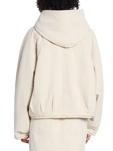 Isabel Marant Women's Biane Sherpa-Lined Jacket - Ecru | Thumbnail 5 Isabel Marant Women's Biane Sherpa-Lined Jacket - Ecru | Thumbnail 5