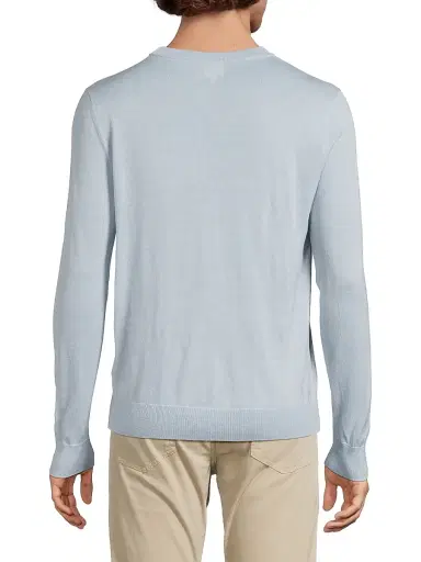 Paul Smith Men's Wool Crewneck Sweater - Light Blue | Thumbnail 5 Paul Smith Men's Wool Crewneck Sweater - Light Blue | Thumbnail 5