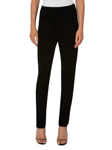 Akris punto Women's Drawstring Trousers - Black - Size 12 | Thumbnail 2 Akris punto Women's Drawstring Trousers - Black - Size 12 | Thumbnail 2