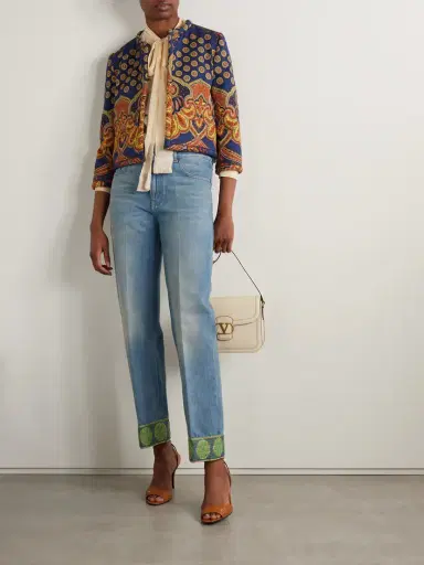Valentino Garavani Printed Cotton-twill Jacket | Thumbnail 2 Valentino Garavani Printed Cotton-twill Jacket | Thumbnail 2
