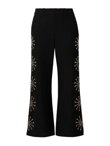 ALIX OF BOHEMIA Charlie Casino Studded Wool-twill Flared Pants | Thumbnail 1 ALIX OF BOHEMIA Charlie Casino Studded Wool-twill Flared Pants | Thumbnail 1