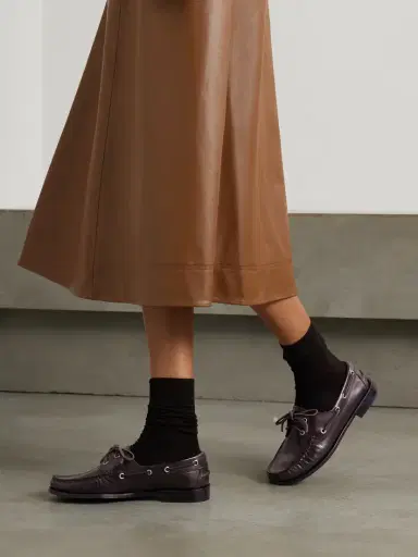 aeyde Harris Leather Boat Shoes | Thumbnail 2 aeyde Harris Leather Boat Shoes | Thumbnail 2