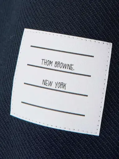 Thom Browne Appliquéd Two-tone Cotton-twill Mini Skirt | Thumbnail 4 Thom Browne Appliquéd Two-tone Cotton-twill Mini Skirt | Thumbnail 4