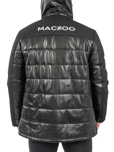 Maceoo Men's Bomber Mountain Jacket - Black | Thumbnail 4 Maceoo Men's Bomber Mountain Jacket - Black | Thumbnail 4