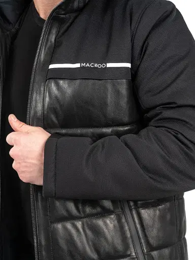 Maceoo Men's Bomber Mountain Jacket - Black | Thumbnail 7 Maceoo Men's Bomber Mountain Jacket - Black | Thumbnail 7