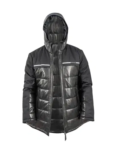 Maceoo Men's Bomber Mountain Jacket - Black | Thumbnail 1 Maceoo Men's Bomber Mountain Jacket - Black | Thumbnail 1