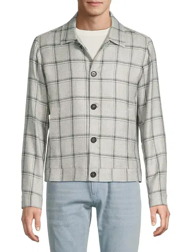 Isaia Men's Check Portofino Jacket | Thumbnail 3 Isaia Men's Check Portofino Jacket | Thumbnail 3