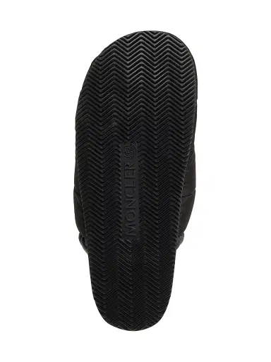 Moncler Women's Mon Pocket Down-Filled Mules in Leather - Black | Thumbnail 4 Moncler Women's Mon Pocket Down-Filled Mules in Leather - Black | Thumbnail 4
