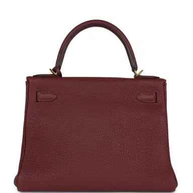 HERMÈS Hermes Kelly Retourne 28 Rouge H Togo Gold Hardware | Thumbnail 4 HERMÈS Hermes Kelly Retourne 28 Rouge H Togo Gold Hardware | Thumbnail 4