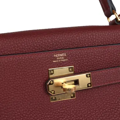 HERMÈS Hermes Kelly Retourne 28 Rouge H Togo Gold Hardware | Thumbnail 7 HERMÈS Hermes Kelly Retourne 28 Rouge H Togo Gold Hardware | Thumbnail 7