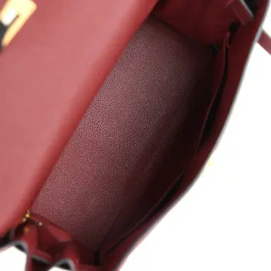 HERMÈS Hermes Kelly Retourne 28 Rouge H Togo Gold Hardware | Thumbnail 8 HERMÈS Hermes Kelly Retourne 28 Rouge H Togo Gold Hardware | Thumbnail 8