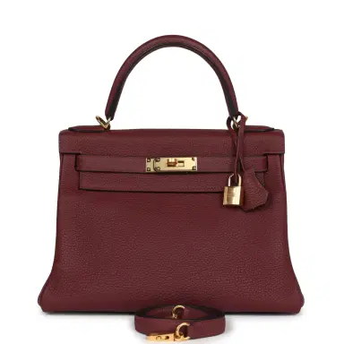 HERMÈS Hermes Kelly Retourne 28 Rouge H Togo Gold Hardware | Thumbnail 1 HERMÈS Hermes Kelly Retourne 28 Rouge H Togo Gold Hardware | Thumbnail 1