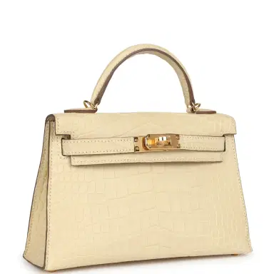 HERMÈS Hermes Kelly Sellier 20 Vanille Matte Alligator Gold Hardware | Thumbnail 2 HERMÈS Hermes Kelly Sellier 20 Vanille Matte Alligator Gold Hardware | Thumbnail 2