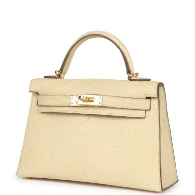 HERMÈS Hermes Kelly Sellier 20 Vanille Matte Alligator Gold Hardware | Thumbnail 5 HERMÈS Hermes Kelly Sellier 20 Vanille Matte Alligator Gold Hardware | Thumbnail 5