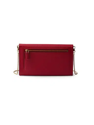 Prada Women's Saffiano Leather Mini-Bag - Red | Thumbnail 3 Prada Women's Saffiano Leather Mini-Bag - Red | Thumbnail 3