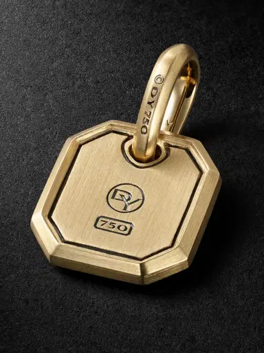 David Yurman Octagonal Amulet 18-Karat Gold Diamond Pendant - Men | Thumbnail 3 David Yurman Octagonal Amulet 18-Karat Gold Diamond Pendant - Men | Thumbnail 3
