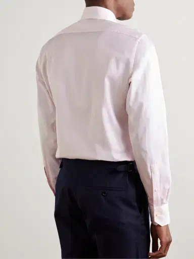 Zegna Cutaway-Collar Pinstriped Trofeo™ Comfort Shirt - Men | Thumbnail 3 Zegna Cutaway-Collar Pinstriped Trofeo™ Comfort Shirt - Men | Thumbnail 3