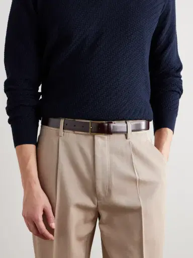Loro Piana Rory 3cm Leather Belt - Men | Thumbnail 3 Loro Piana Rory 3cm Leather Belt - Men | Thumbnail 3
