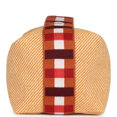 HERMÈS Hermes Bride A Brac Carre Case PM Fauve Merino Wool Palladium Hardware | Thumbnail 3 HERMÈS Hermes Bride A Brac Carre Case PM Fauve Merino Wool Palladium Hardware | Thumbnail 3