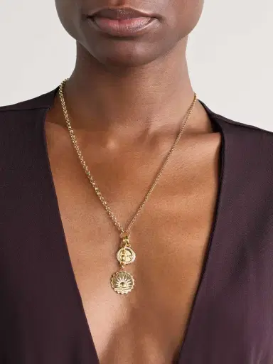 Foundrae New Beginnings & Internal Compass 18-karat Gold Diamond Necklace | Thumbnail 2 Foundrae New Beginnings & Internal Compass 18-karat Gold Diamond Necklace | Thumbnail 2