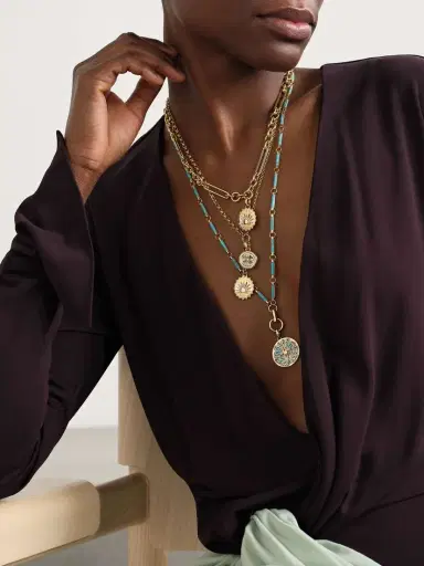 Foundrae New Beginnings & Internal Compass 18-karat Gold Diamond Necklace | Thumbnail 5 Foundrae New Beginnings & Internal Compass 18-karat Gold Diamond Necklace | Thumbnail 5
