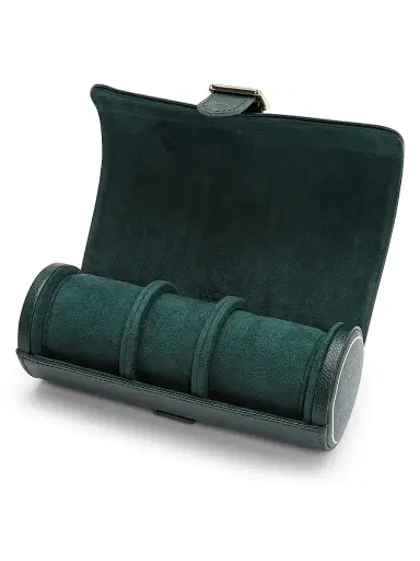Wolf British Racing Green Triple Watch Roll | Thumbnail 3 Wolf British Racing Green Triple Watch Roll | Thumbnail 3