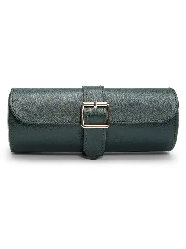 Wolf British Racing Green Triple Watch Roll | Thumbnail 1 Wolf British Racing Green Triple Watch Roll | Thumbnail 1