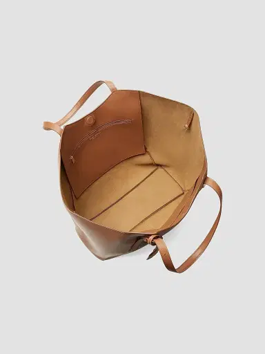 Stuart Weitzman Women's 5050 Gogo Leather & Suede Tote Bag - Khaki | Thumbnail 2 Stuart Weitzman Women's 5050 Gogo Leather & Suede Tote Bag - Khaki | Thumbnail 2