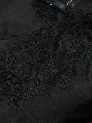 Natori Women's Enchant Floral Lace-Trimmed Chemise - Black Lace | Thumbnail 6 Natori Women's Enchant Floral Lace-Trimmed Chemise - Black Lace | Thumbnail 6