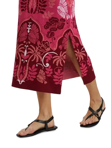 Cara Cara Women's Kinsley Printed Strapless Midi Dress - Sanibel Island Pink | Thumbnail 6 Cara Cara Women's Kinsley Printed Strapless Midi Dress - Sanibel Island Pink | Thumbnail 6
