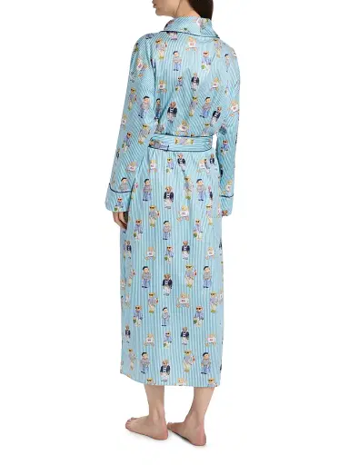 Polo Ralph Lauren Women's Heritage Cotton Striped Polo Bear Robe | Thumbnail 5 Polo Ralph Lauren Women's Heritage Cotton Striped Polo Bear Robe | Thumbnail 5