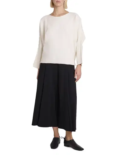 Issey Miyake Women's Campagne Wide-Leg Pants - Black | Thumbnail 2 Issey Miyake Women's Campagne Wide-Leg Pants - Black | Thumbnail 2