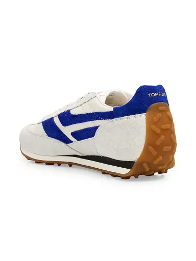 TOM FORD Men's Low-Top Lace-Up Sneakers - Electric Purple White | Thumbnail 3 TOM FORD Men's Low-Top Lace-Up Sneakers - Electric Purple White | Thumbnail 3
