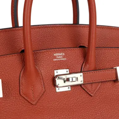 HERMÈS Hermes Birkin 25 Cuirve Verso Taurillon Novillo Palladium Hardware | Thumbnail 7 HERMÈS Hermes Birkin 25 Cuirve Verso Taurillon Novillo Palladium Hardware | Thumbnail 7