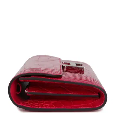 HERMÈS Hermes Constance Wallet To Go Rose Mexico Shiny Alligator Palladium Hardware | Thumbnail 3 HERMÈS Hermes Constance Wallet To Go Rose Mexico Shiny Alligator Palladium Hardware | Thumbnail 3