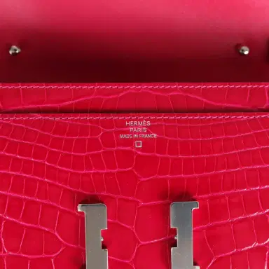 HERMÈS Hermes Constance Wallet To Go Rose Mexico Shiny Alligator Palladium Hardware | Thumbnail 7 HERMÈS Hermes Constance Wallet To Go Rose Mexico Shiny Alligator Palladium Hardware | Thumbnail 7