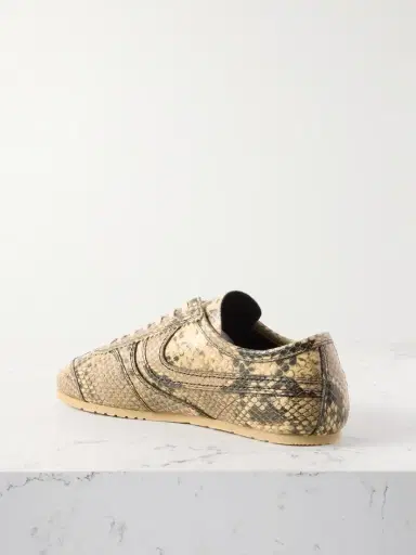Dries Van Noten Paneled Snake-effect Leather Sneakers | Thumbnail 3 Dries Van Noten Paneled Snake-effect Leather Sneakers | Thumbnail 3
